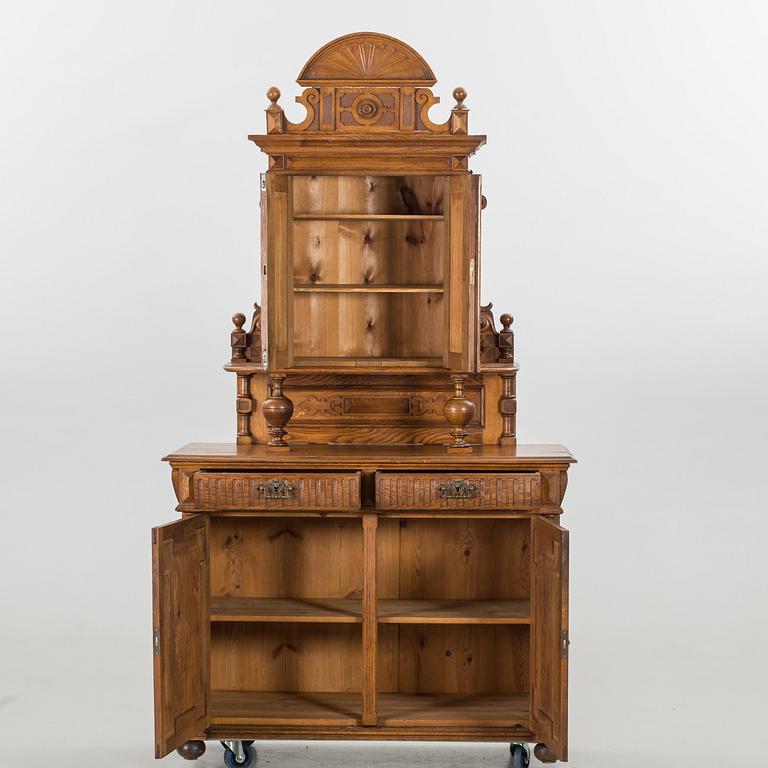 A late 19th century oak cabinet.