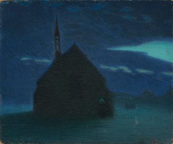 710. Pelle Swedlund, Skymningslandskap.