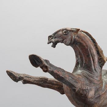JOS DIRIX, sculpture patinated bronze signed.