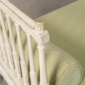 Bänk/soffa, gustaviansk stil, 1900-tal.