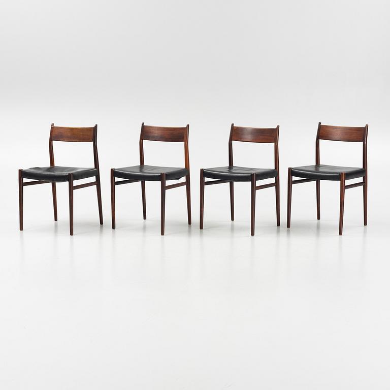 Arne Vodder, stolar, 4 st, Sibast Furniture, Danmark, 1960-tal.