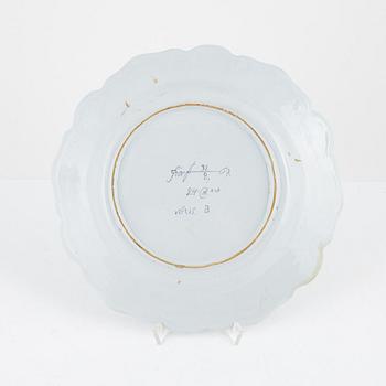 A Rörstrand faience plate, 1769.
