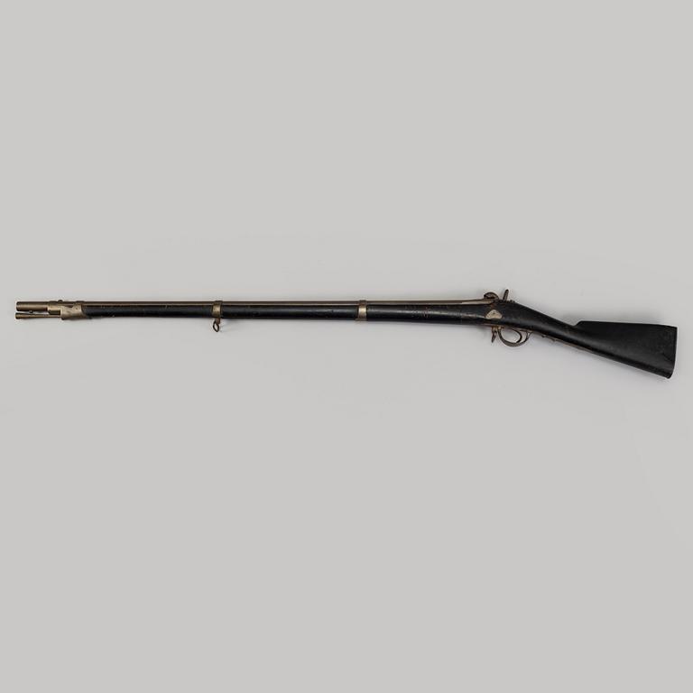 A french 1842 percussion musket.