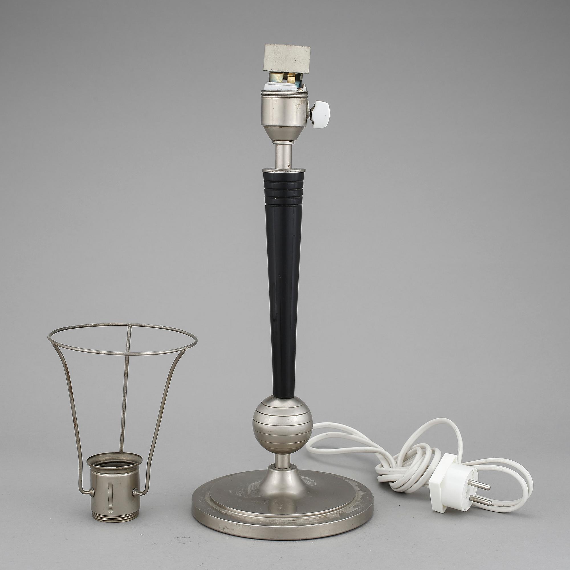 BORDSLAMPA, art deco/funkis, 1930-tal.