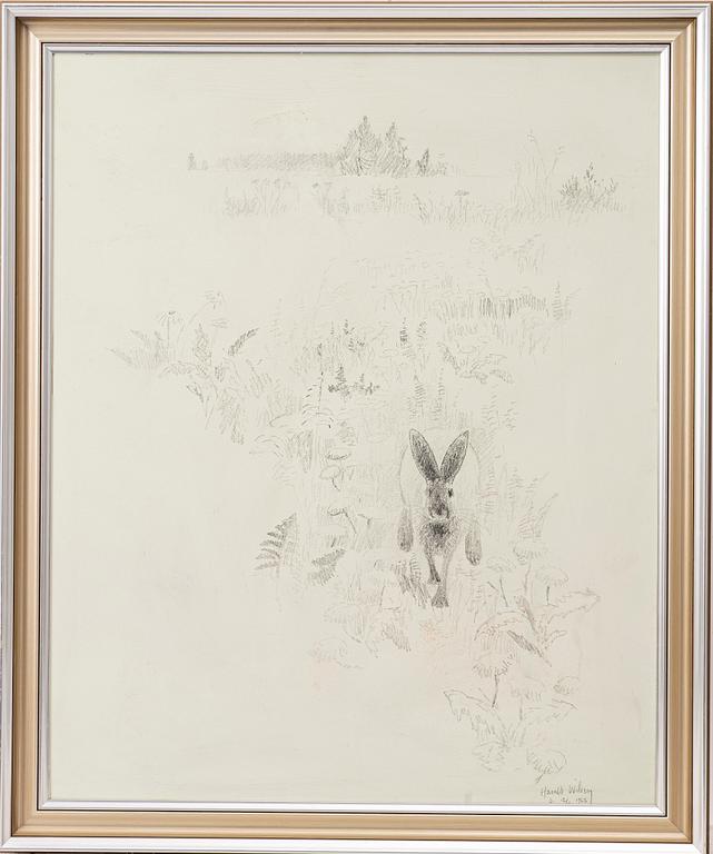 Harald Wiberg, Hare på fält.