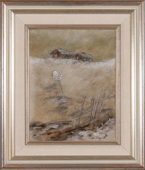 Matti Alapoti, oil on board, signed.