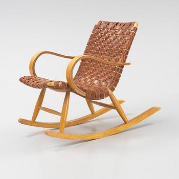 Yngve Ekström, gungstol, ESE-möbler, 1940-tal.