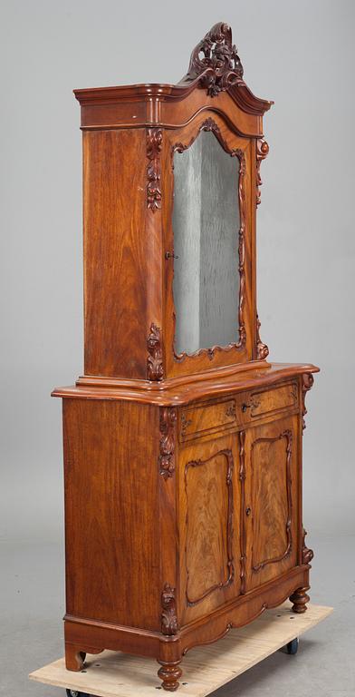 SPEGELSKÅP, nyrokoko, 1800-tal.