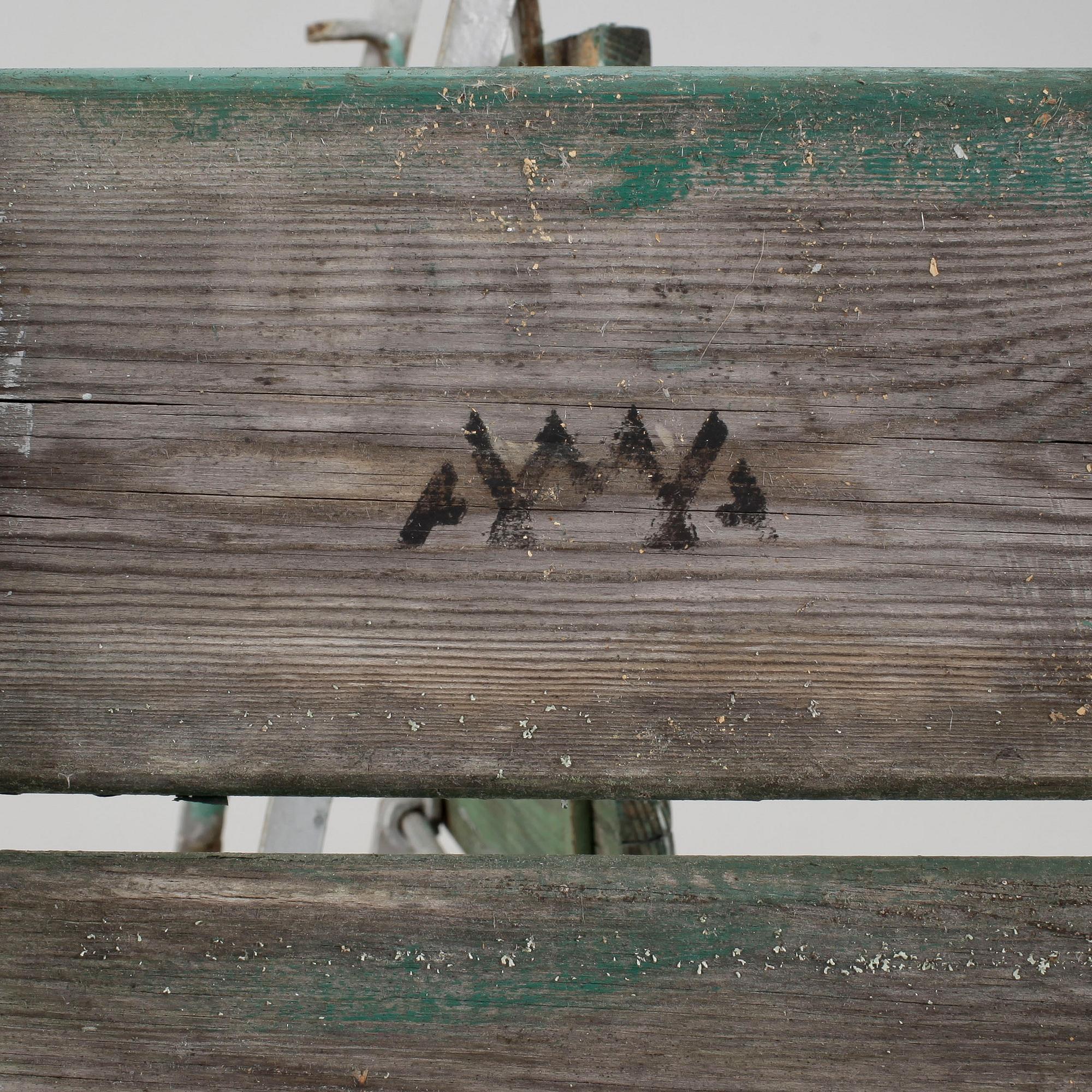 TRÄDGÅRDSSTOLAR, 3 st, 1900-tal.