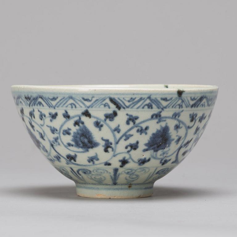 A group of Thai blue and white ceramics, 17/18th Century.