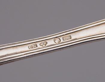 PARTI SKEDAR, 18 st, silver, bl a modell "Haga", total vikt ca 461g.