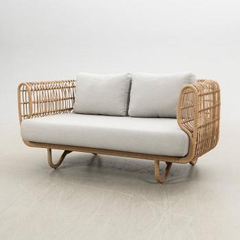 Johannes Foersom & Peter Hiort-Lorenzen (MDD), sofa, "Nest", for Cane-line, Denmark, contemporary.