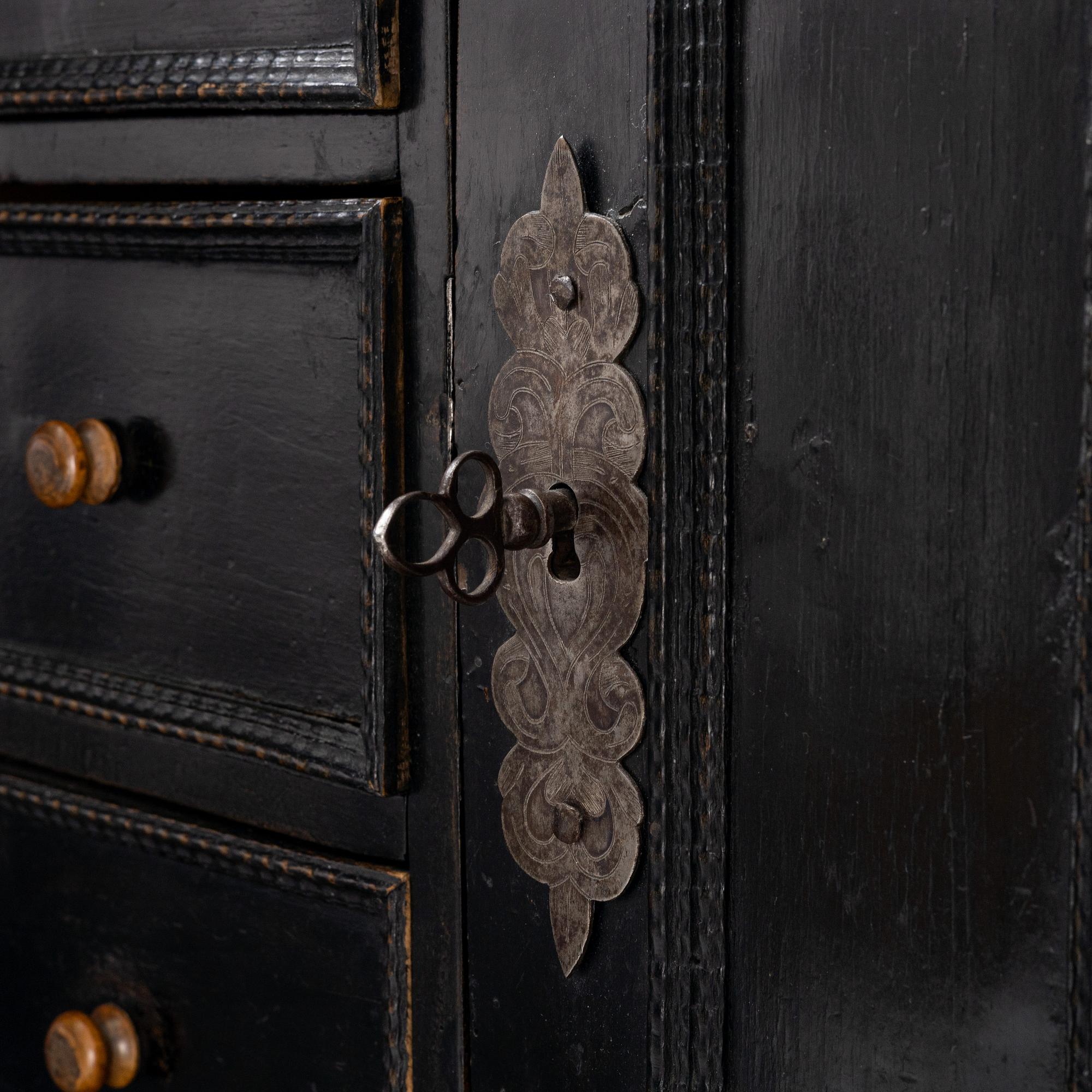 A Baroque cabinet, 18th Century.