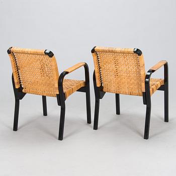 Alvar Aalto, nojatuoleja, 6 kpl, malli 45, Artek 1970-luku.