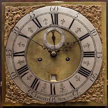 A first half of the 18th Century mahogany long case clock by John Stokes Bewdley.