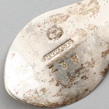 MATSKEDAR, 4 st, silver, svenska stämplar, omkring år 1800. Vikt ca 163 gram.