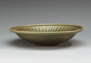 A celadon glazed dish, Ming dynasty.