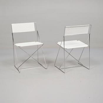 STOLAR, 4 st, "X-line", Niels Jörgen Haugesen, Danmark, formgiven 1977.