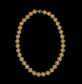 COLLIER, guld 22k. Vikt ca 51 g.