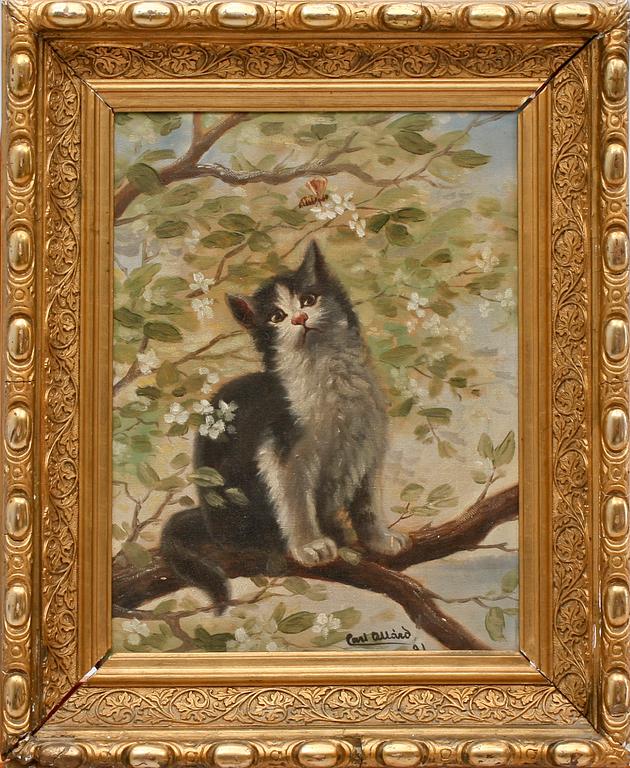 CARL ALLÁRD, olja på duk, sign o dat 91(1891).