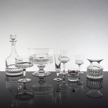A 61 piece "Silvia" glass service by Ingeborg Lundin for Orrefors.