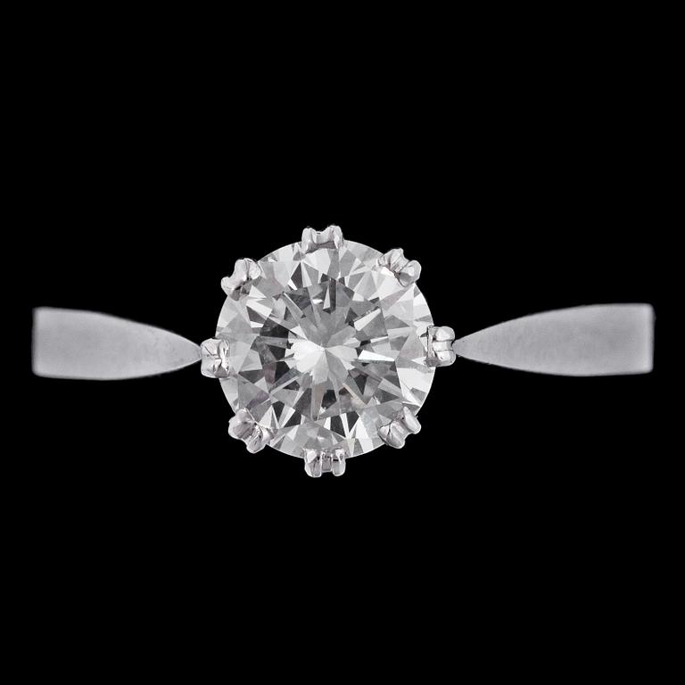 RING, briljantslipad diamant, 1.05 ct.