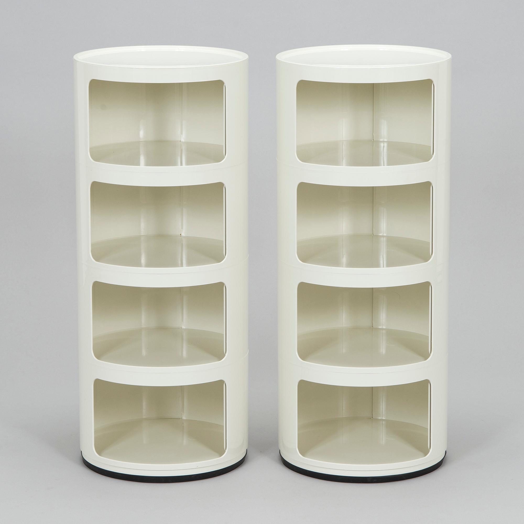 Anna Castelli Ferrieri, hurtsar, ett par, "Componibili 4", Kartell.