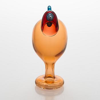 Oiva Toikka, A glass bird, signed O. Toikka IITTALA 2015 SCOPE 72/300.