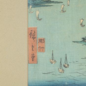 Ando Utagawa Hiroshige, efter, färgträsnitt, Japan, 1900-talets första hälft.