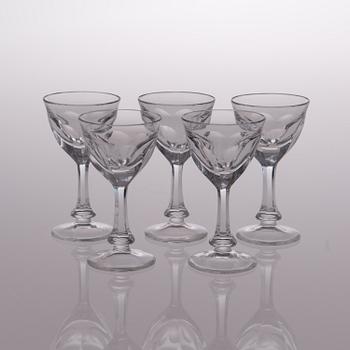 A 23 piece Moser "Lady Hamilton" glassware set from the 1980s and 1990s, Czechoslovakia and  Czech Republic.