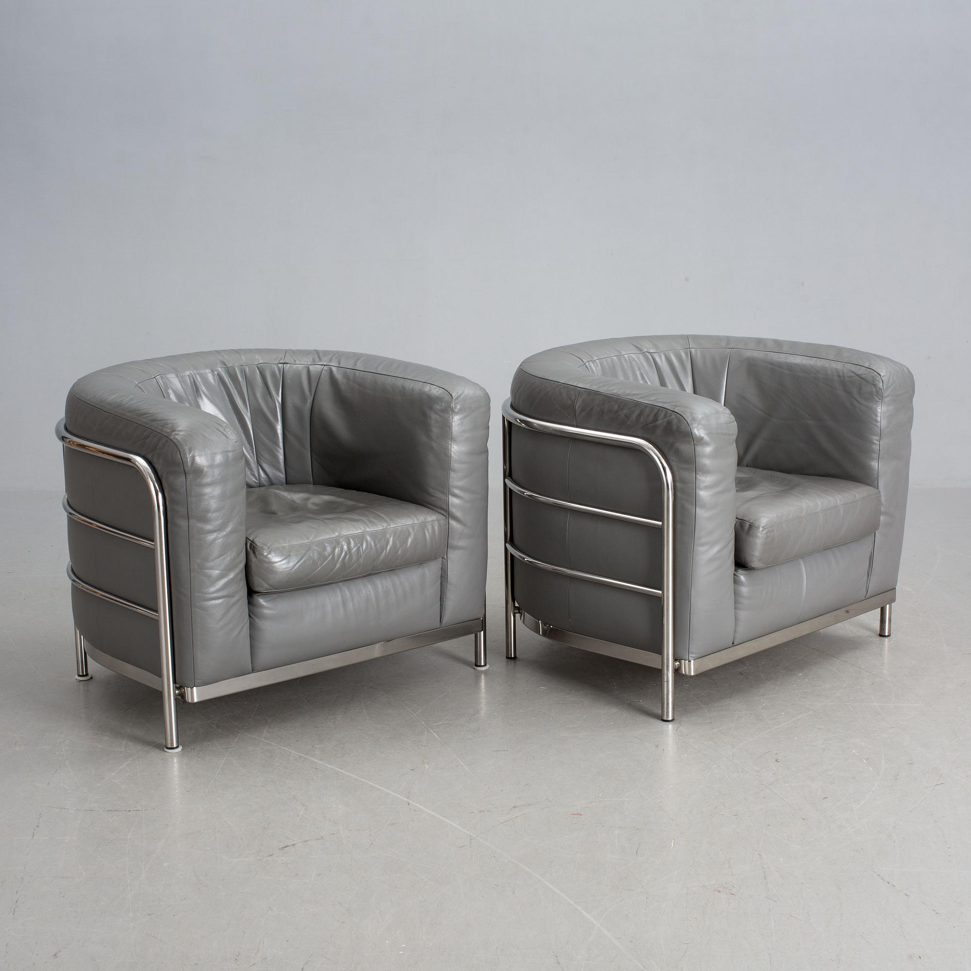 FÅTÖLJER, ett par, "Onda", Zanotta, 1900-talets senare del.