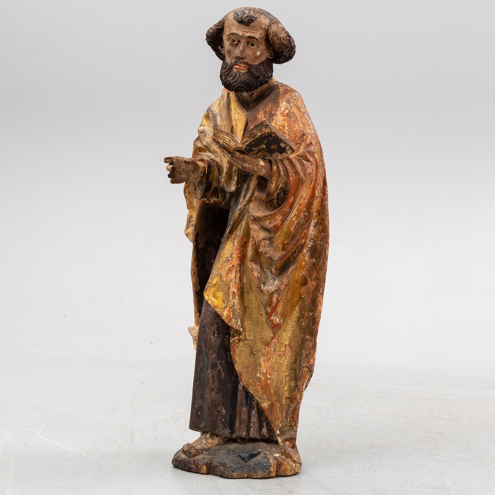 SCULPTURE, wood, 18th Century.