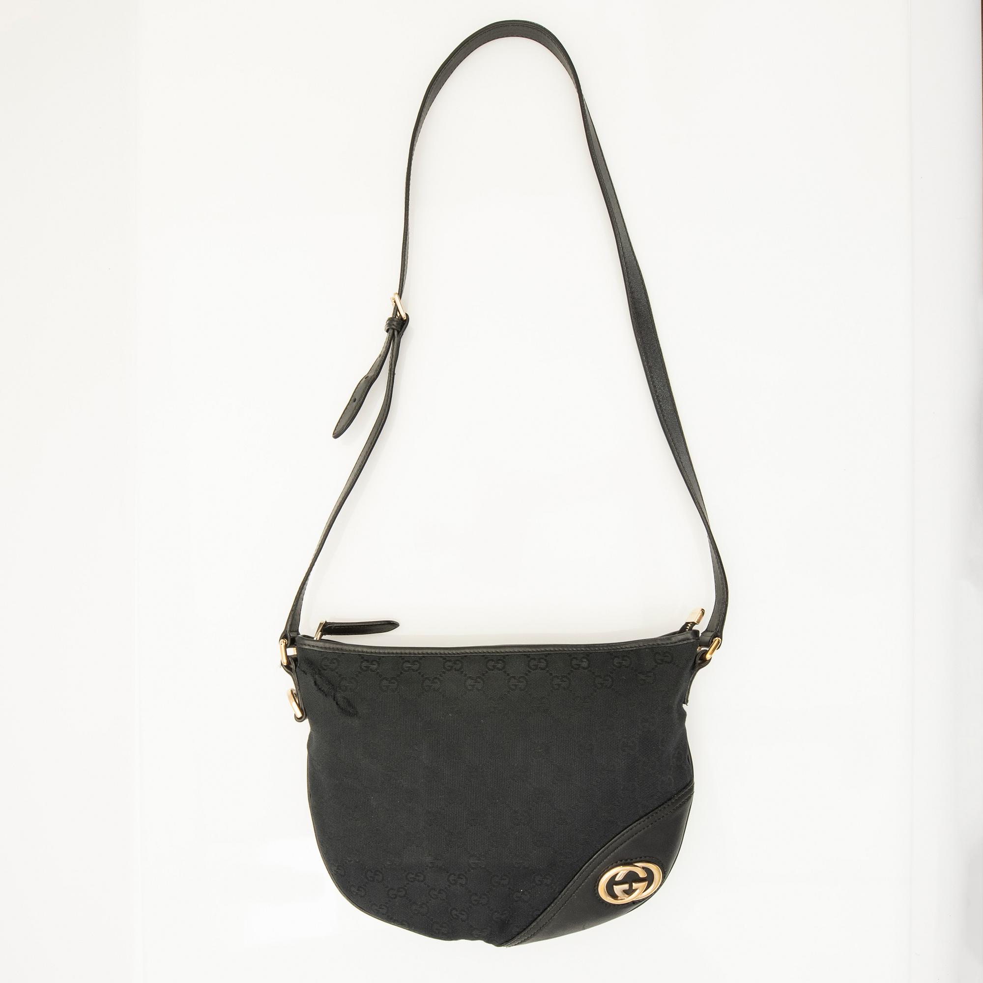 Gucci, bag, "Britt Half Moon Messenger Bag", vintage.