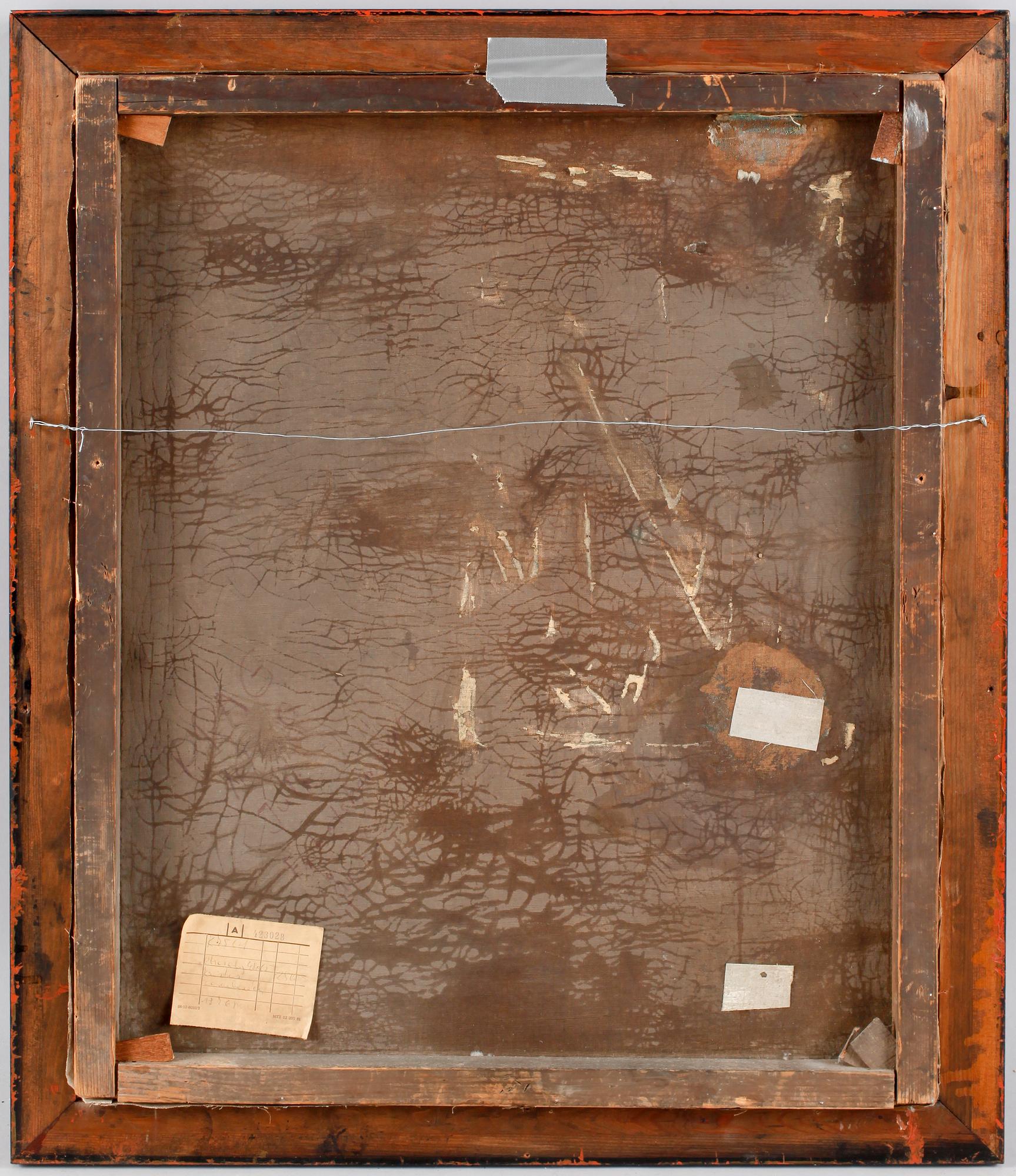 OKÄND KONSTNÄR, olja på duk, 1800-tal.