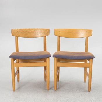 Børge Mogensen, eight "Öresund" chairs, Karl Andersson & Söner, Sweden, second half of the 20th century.
