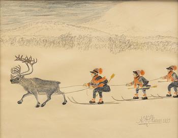 Nils Nilsson Skum, In the mountains.