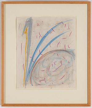 EDDIE FIGGE, pastel on paper, signed and dated 1973.