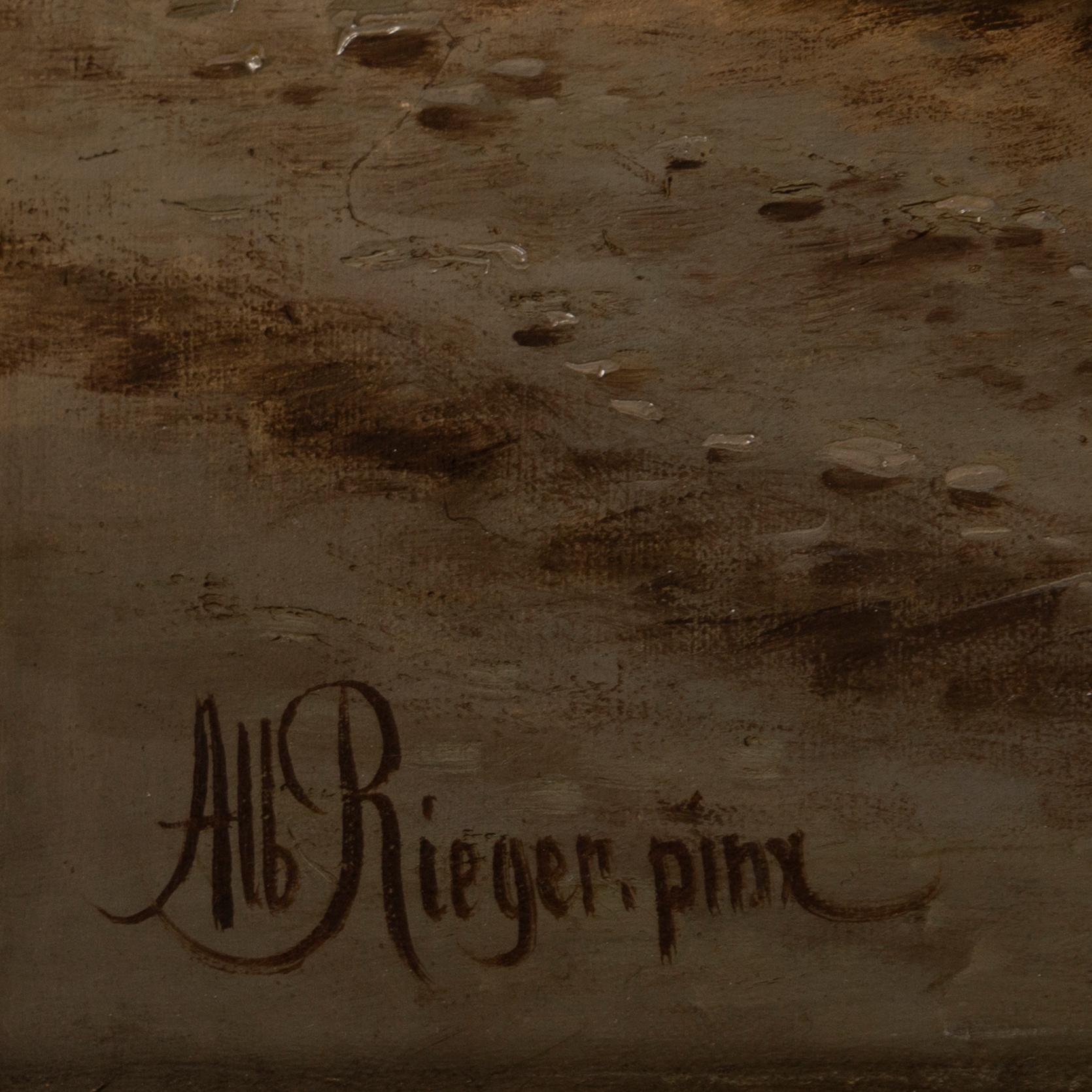 ALBERT RIEGER, oil on canvas, signed.