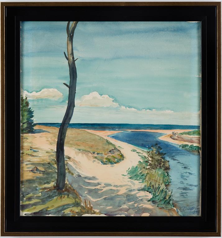 TORSTEN JOVINGE,mixed media, signed and dated -35.