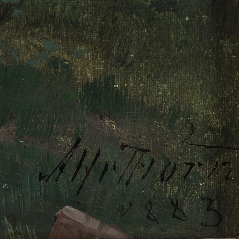 ALFRED THÖRNE, oil on canvas, signed and dated -83.