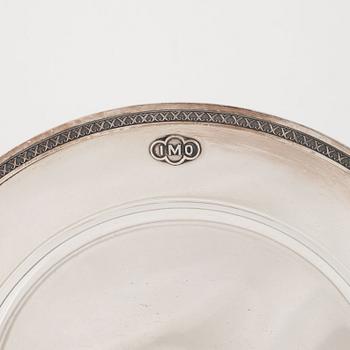 Atelier Borgila, a pair of sterling silver dishes, Stockholm 1954.