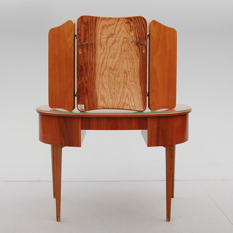 TOALETTBORD, PALL SAMT SPEGEL, 1900-talets mitt.