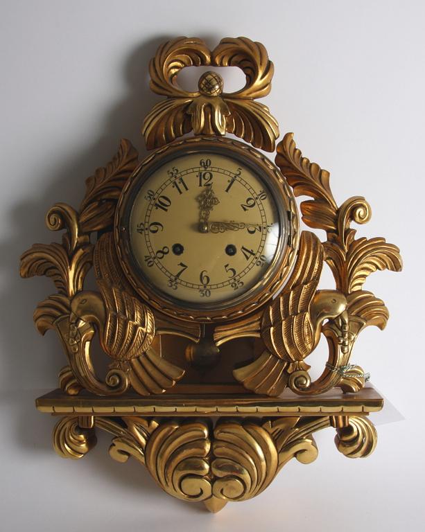 VÄGGPENDYL, rokokostil.