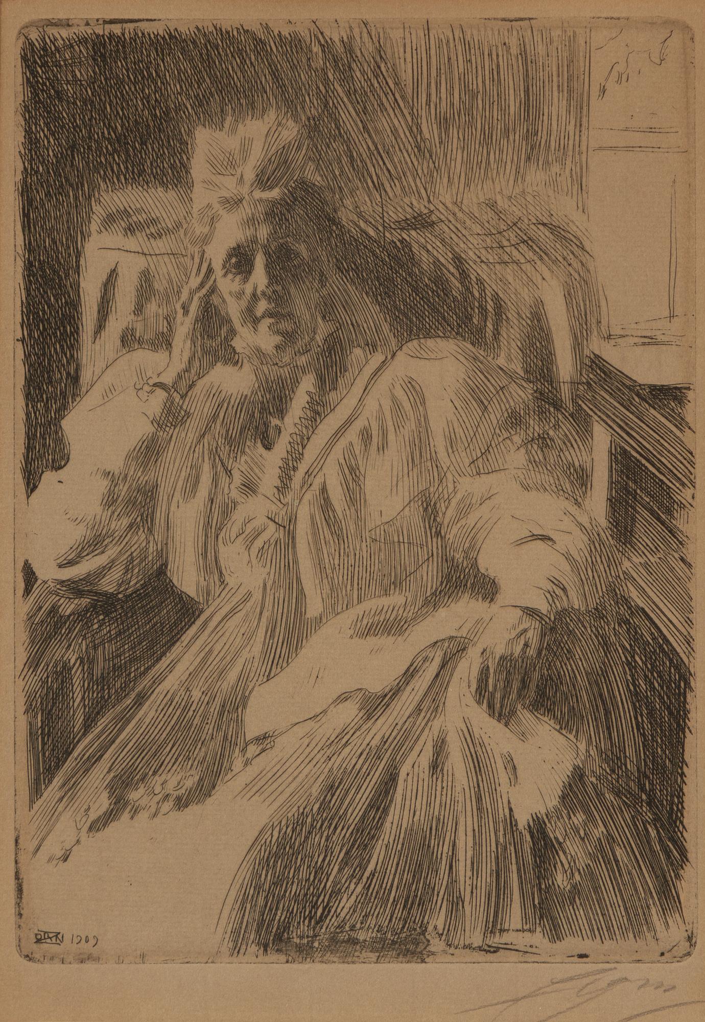 Anders Zorn, "Änkedrottning Sophia".
