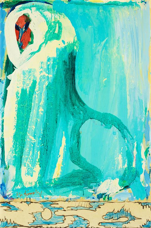 Pierre Alechinsky, "Réponse".