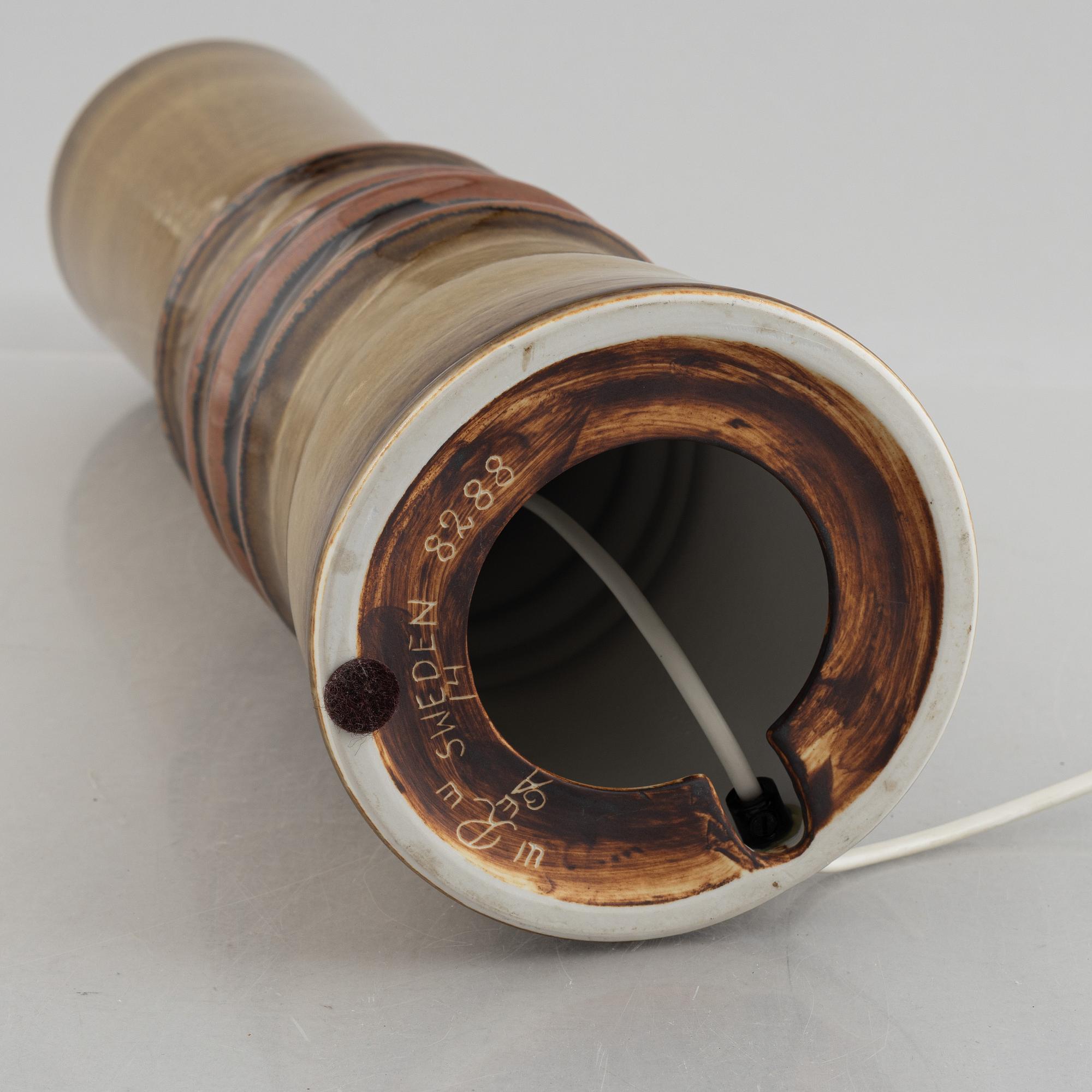 Olle Alberius, bordslampa, "Bamboo", Rörstrand, 1960-tal.