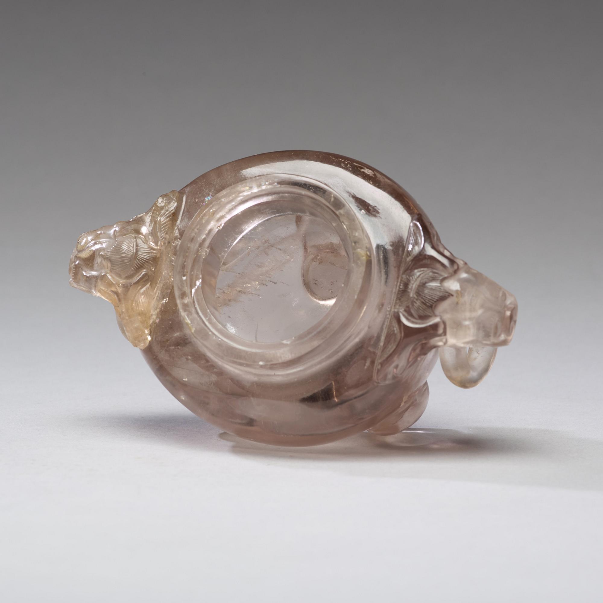 A rock chrystal censer with cover, Qing dynasty (1644-1912).