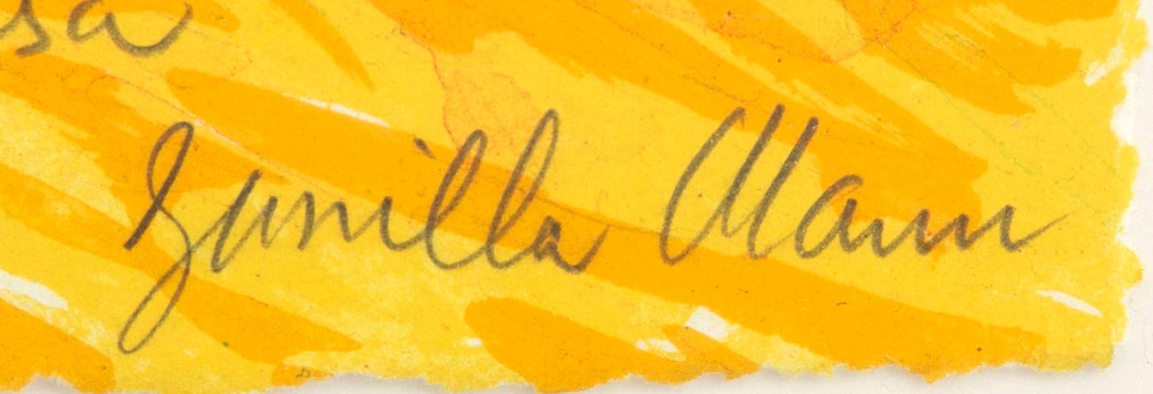 Gunilla Mann, a color litograph, signed, 83/290.