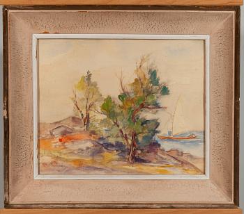 LAURI PARIKKA, akvarell, signerad.