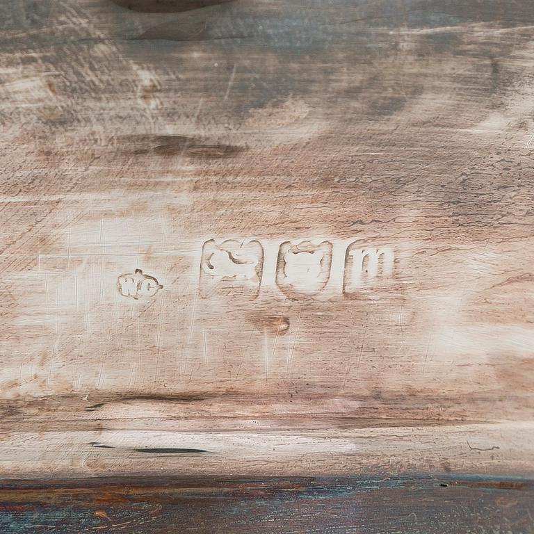 Vaser, ett par, silver och glass, London 1907.